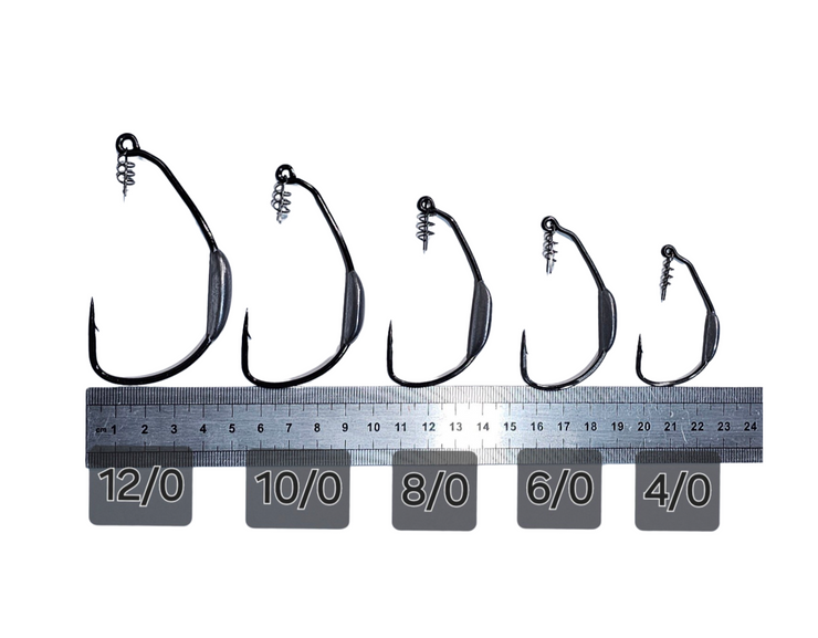 Weedless hooks (weighted)